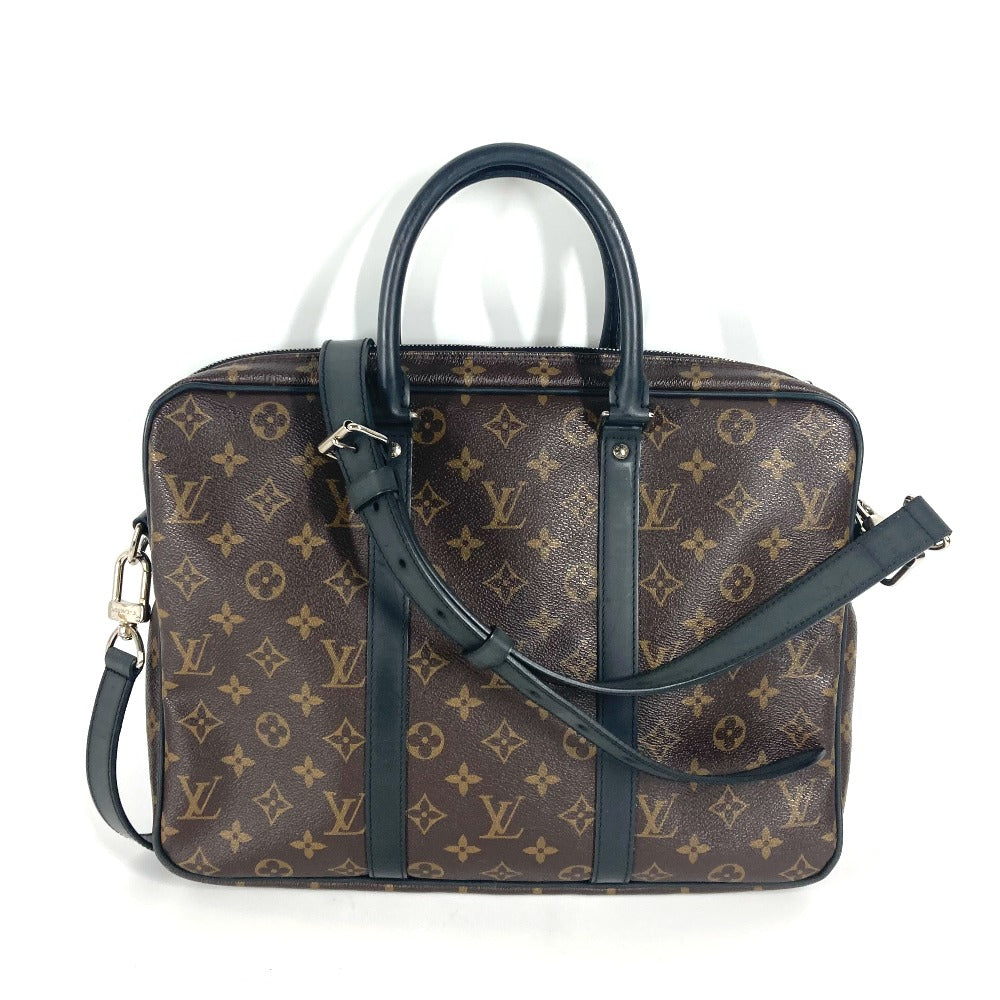 Louis Vuitton Business M52005 macacer Porto Monogram Canvas Brown Handbag