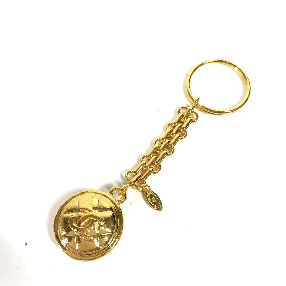 CHANEL key ring metal gold   chain CC COCO Mark Women  