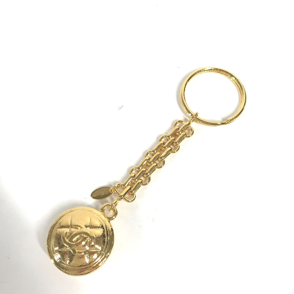 CHANEL key ring metal gold   chain CC COCO Mark Women  