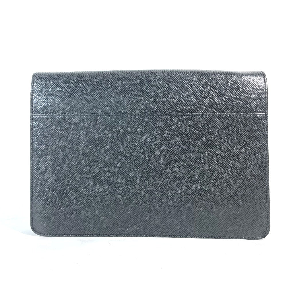Louis Vuitton business M30782 Taiga Selenga Leather Black Handbag