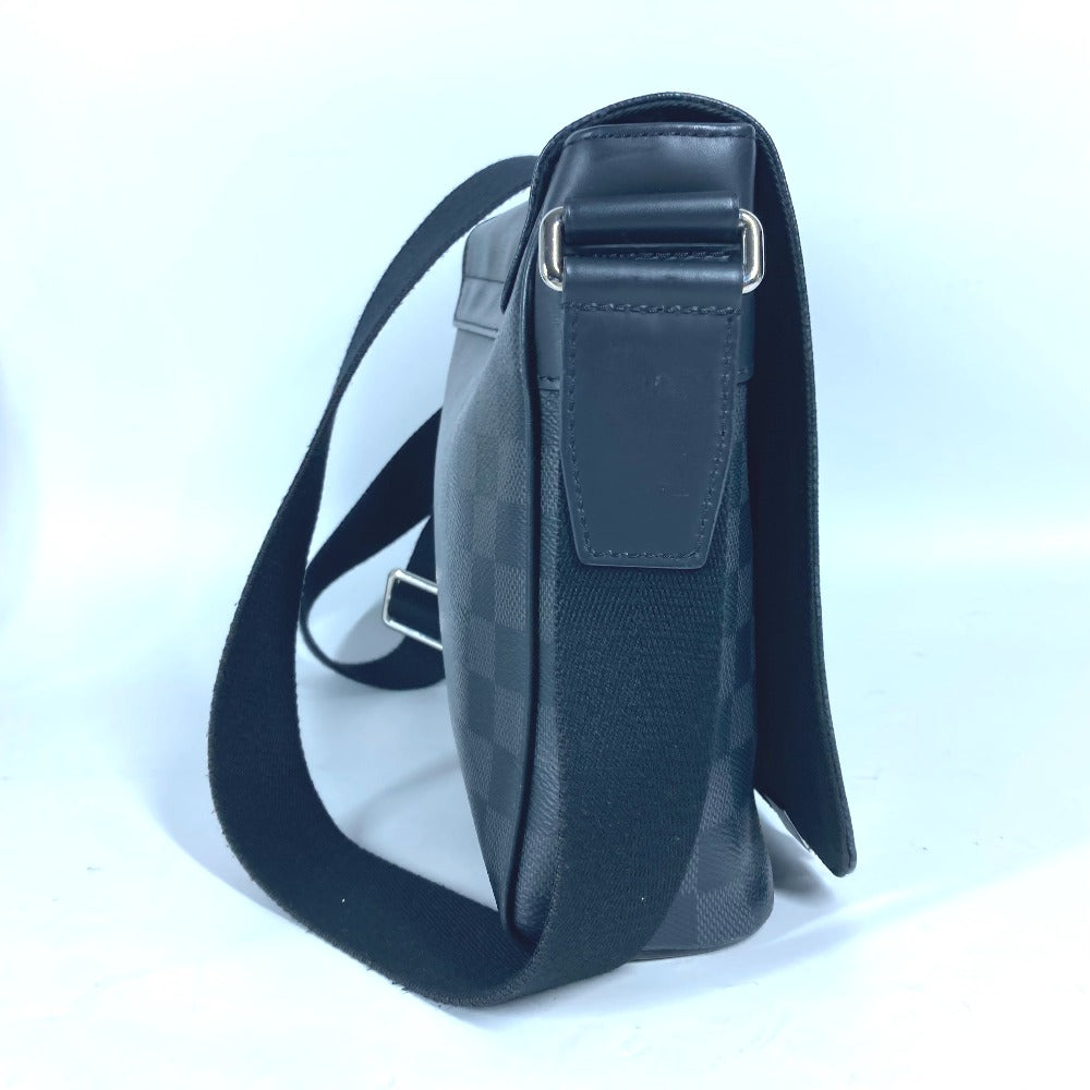 Louis Vuitton N41028 Damier Grafitto Damier Grafitte Canvas Black Shoulder Bag