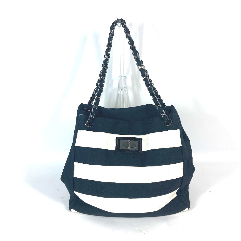 Chanel Nylon 2.55 Black Canvas Shoulder Bag