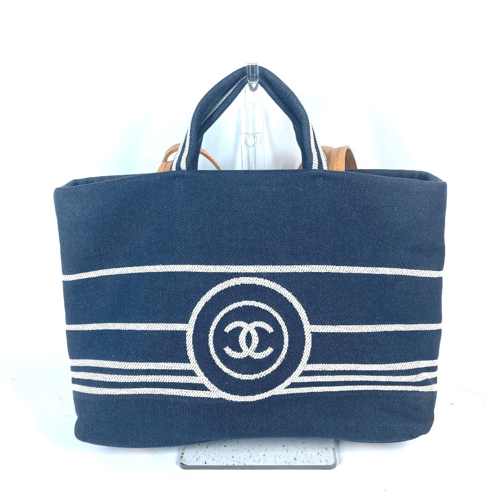 Chanel Denim CC COCO Mark Blue Leather Shoulder Bag