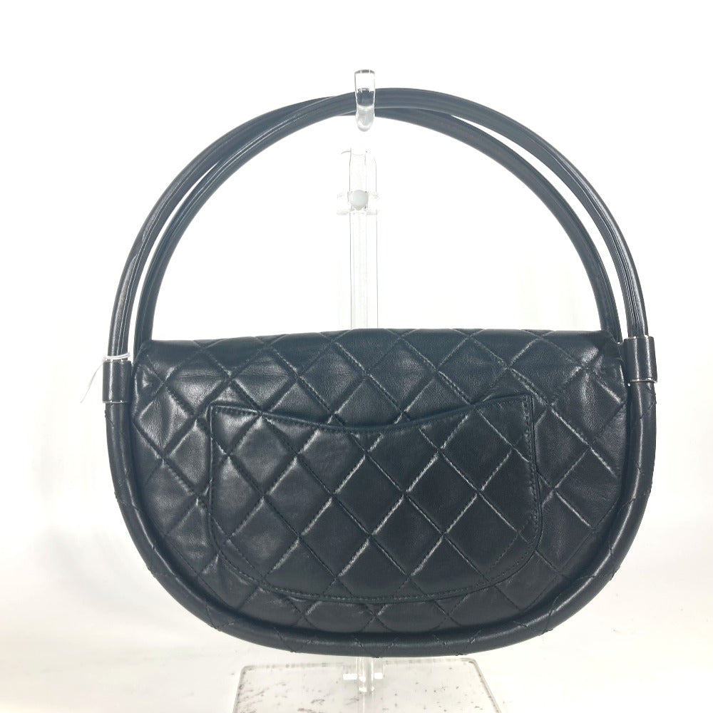 Chanel lambskin Hula hoop Black Handbag