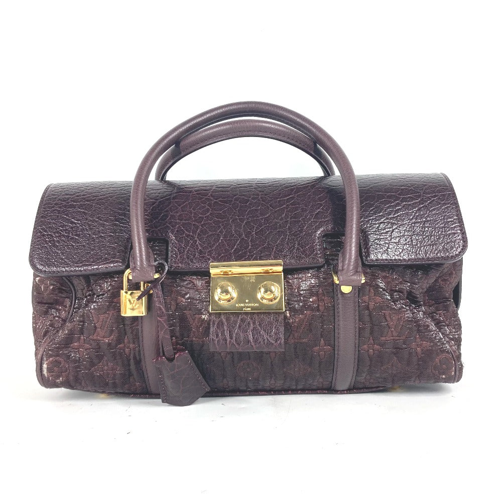 Louis Vuitton M93474 Coated purple Volupte Botte Monogram Leather Canvas Apparel