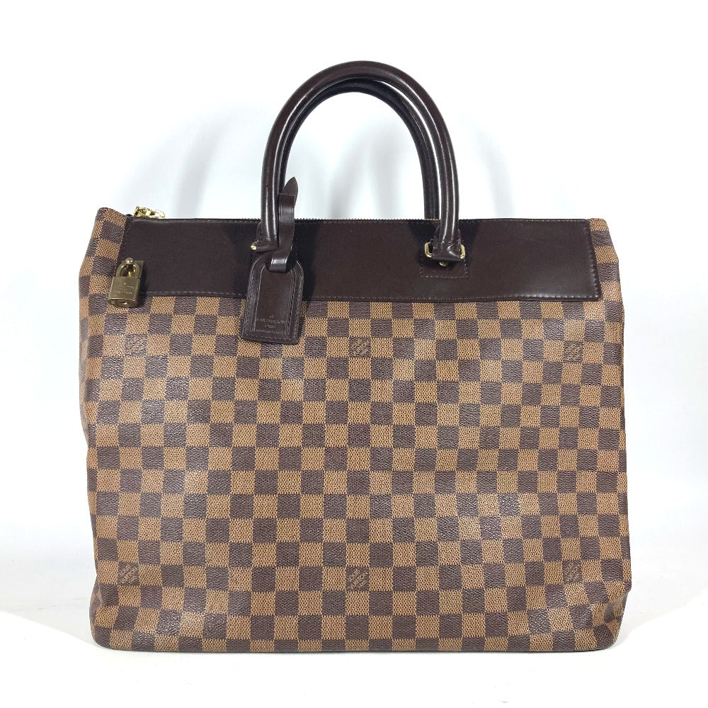 Louis Vuitton N41165 Damier Greenwich PM Canvas Brown Handbag