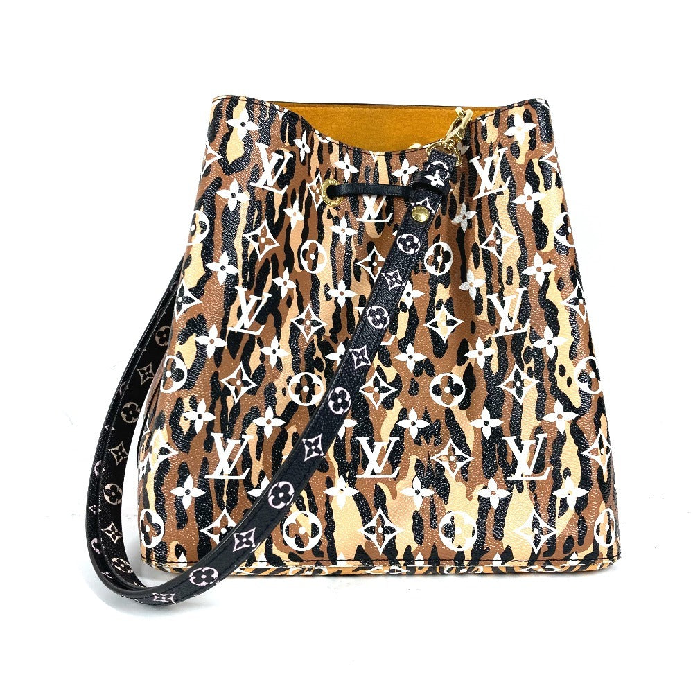 Louis Vuitton M44679 jungle Neonoe Monogram Canvas Brown Shoulder Bag