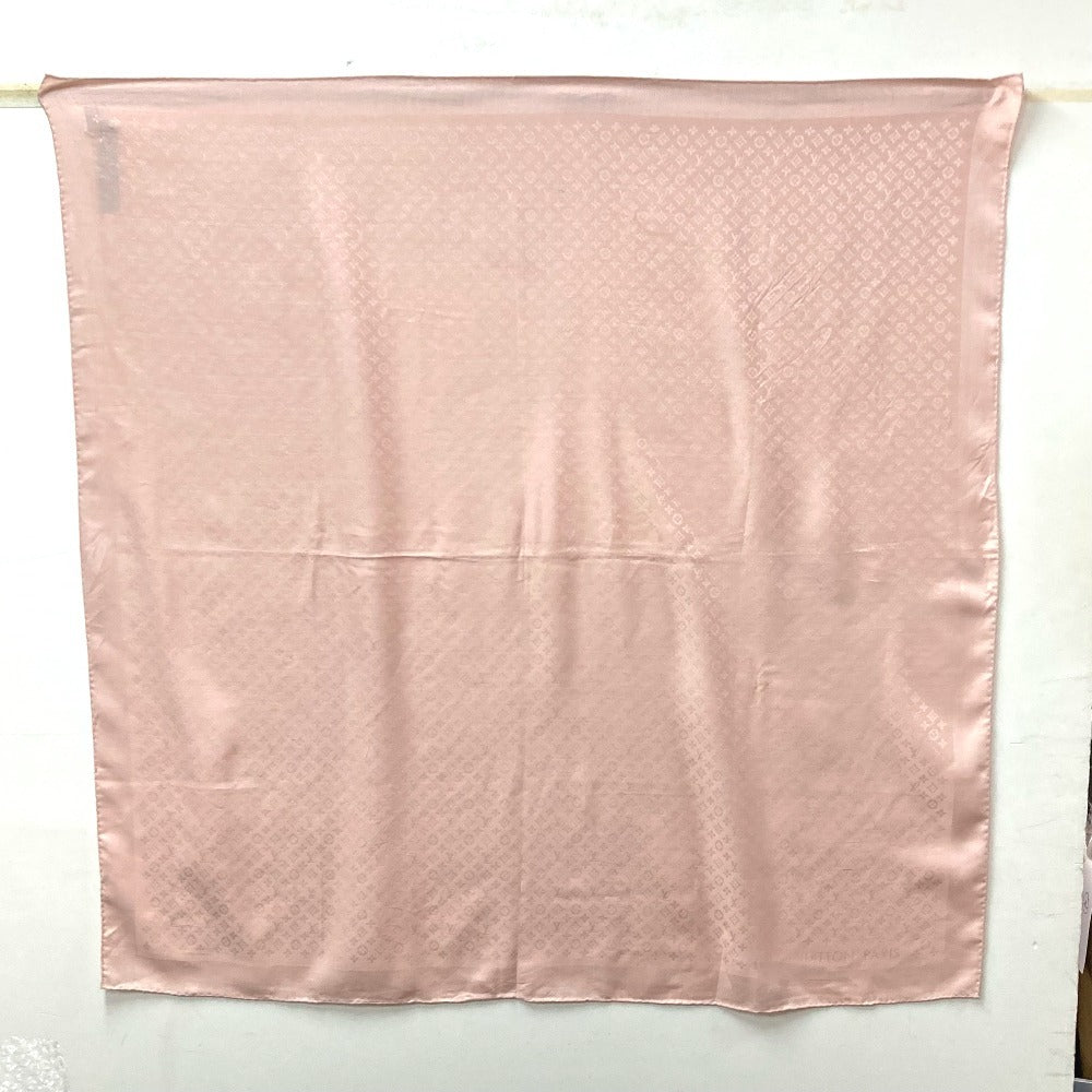 Louis Vuitton shawl M77370 Silk Shawl Evermore Monogram Wool Pink Apparel