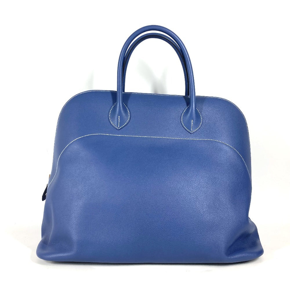 Hermes Handbag Calf Shoulder Bag Shoulder Bag Bolide Relax Leather Calf Leather Blue