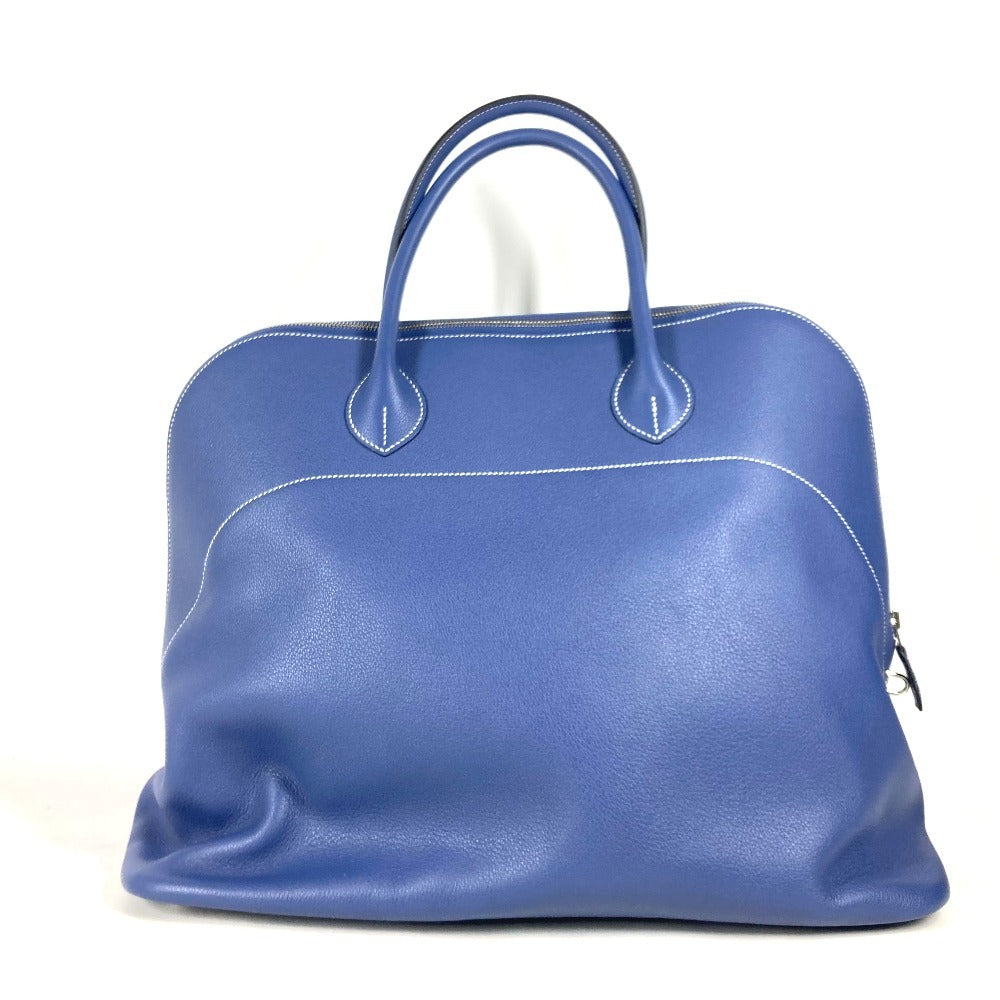 Hermes Handbag Calf Shoulder Bag Shoulder Bag Bolide Relax Leather Calf Leather Blue