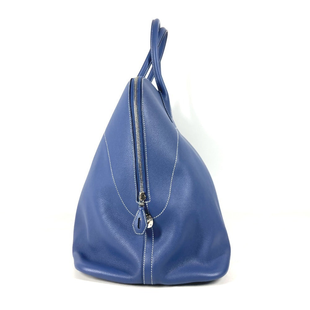 Hermes Handbag Calf Shoulder Bag Shoulder Bag Bolide Relax Leather Calf Leather Blue