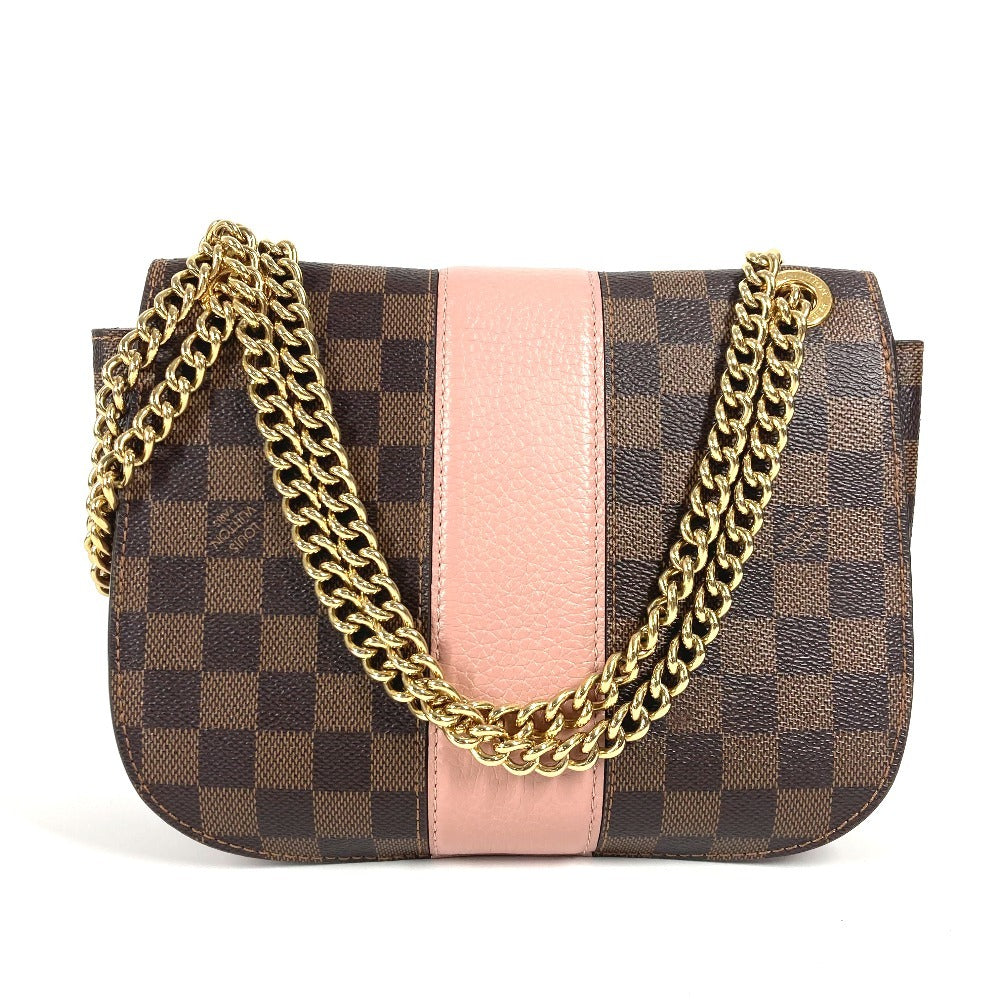 Louis Vuitton N64418 Damier Wight Canvas Pink Shoulder Bag
