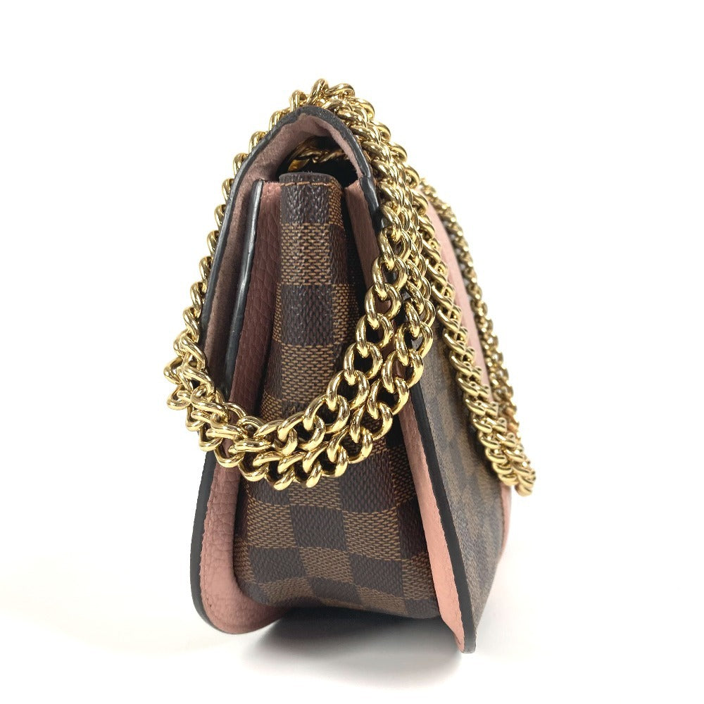 Louis Vuitton N64418 Damier Wight Canvas Pink Shoulder Bag