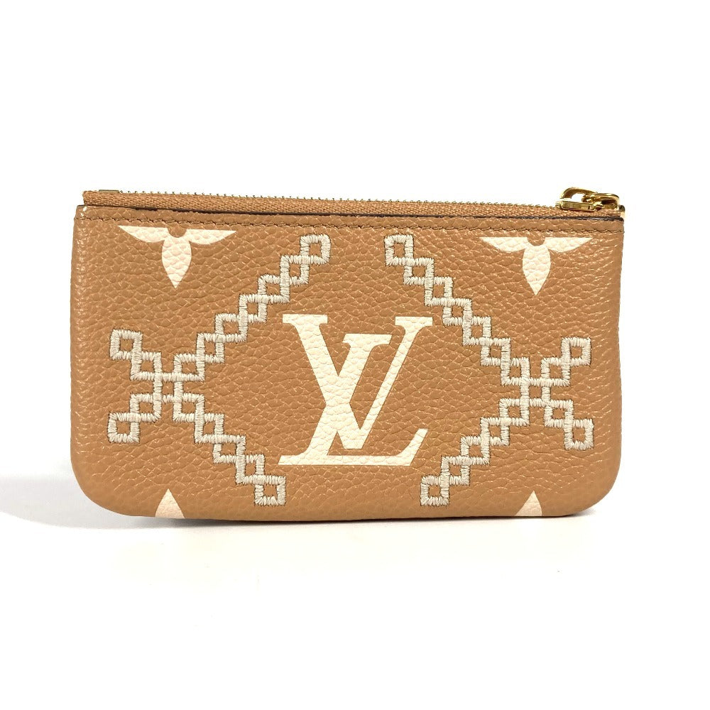 Louis Vuitton Coin M81165 Ann Platt Ann Monogram Leather Beige Clutch Bag