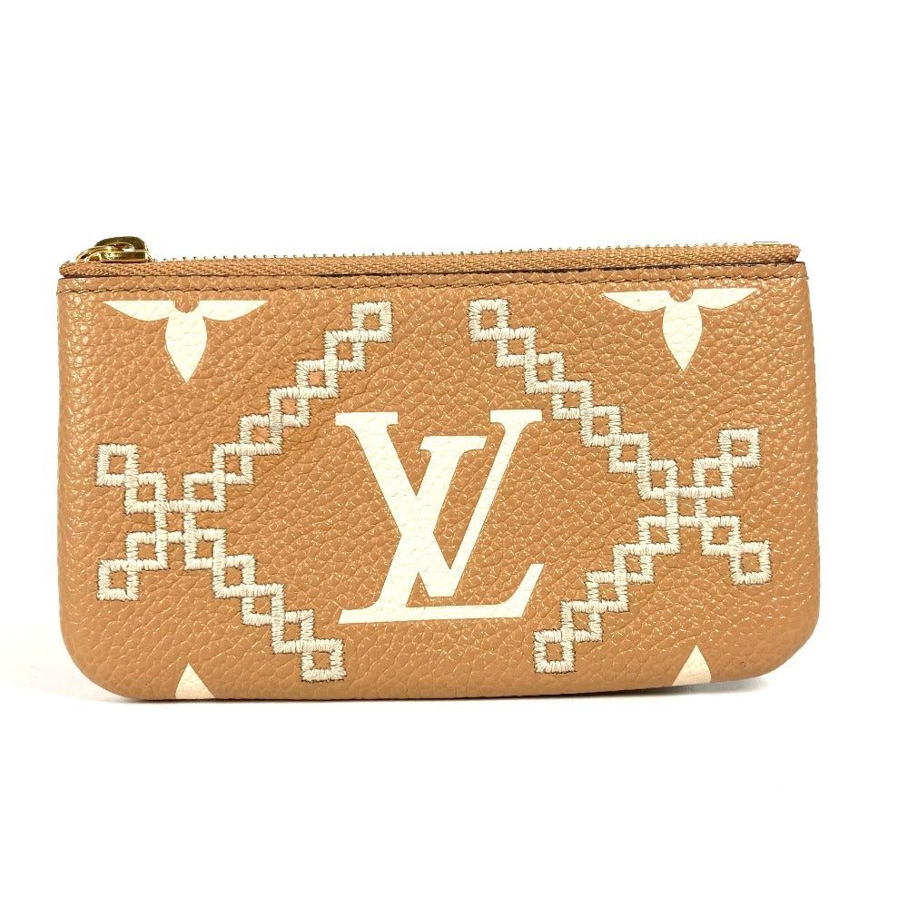 Louis Vuitton Coin M81165 Ann Platt Ann Monogram Leather Beige Clutch Bag