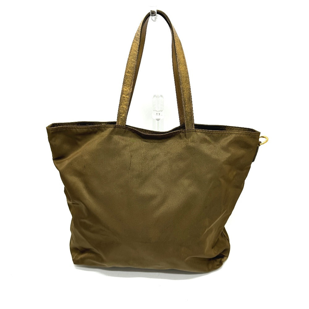 Tote Bag , Type Bear Stone Leather Nylon