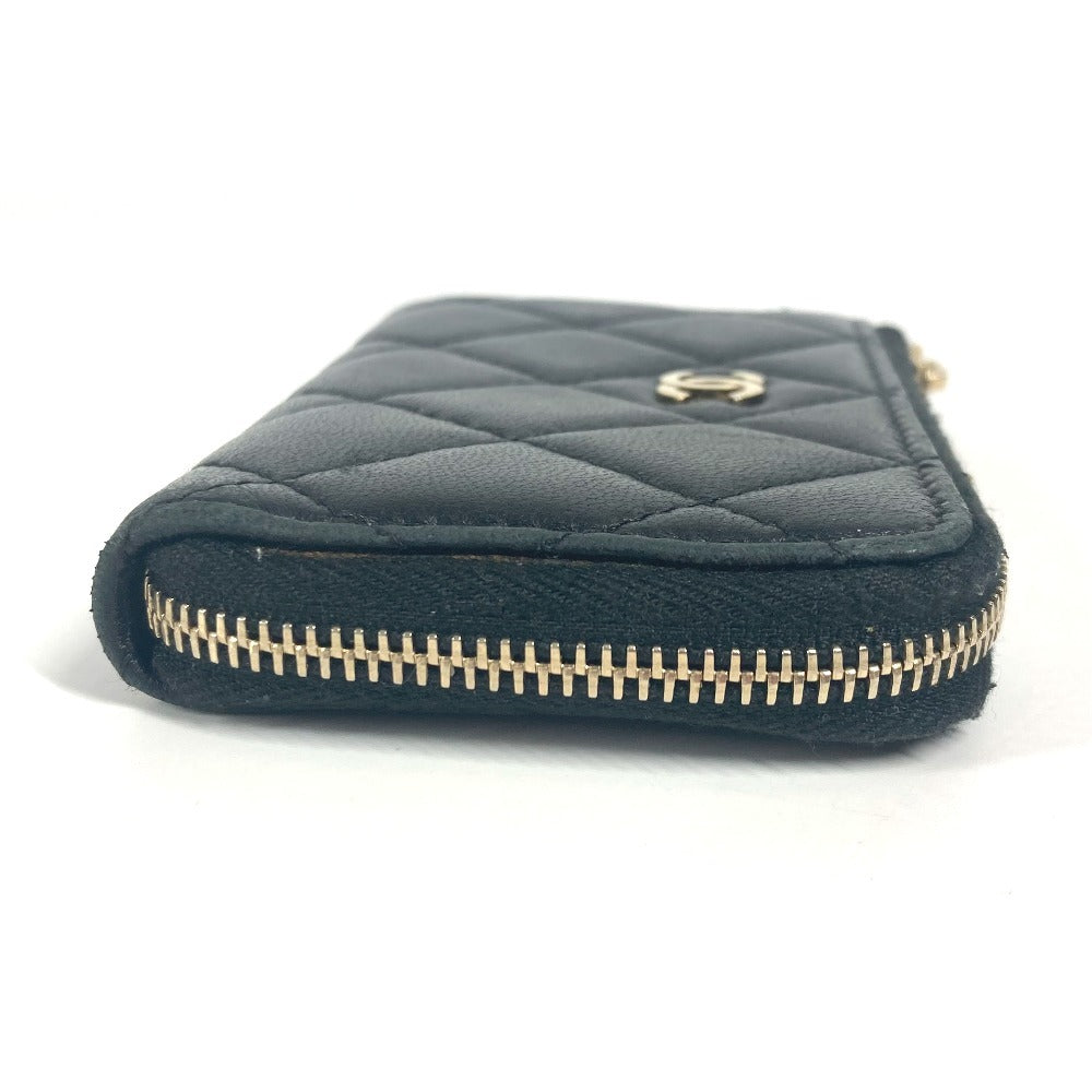 Chanel Coin lambskin CC COCO Mark logo Black Handbag