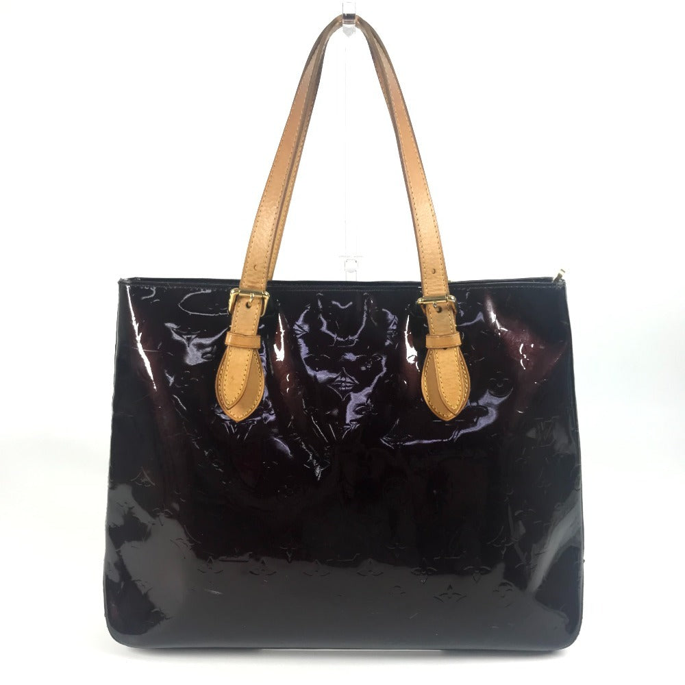 Louis Vuitton M91994 Vernis purple Vernis Brentwood Monogram Canvas Shoulder Bag L 14