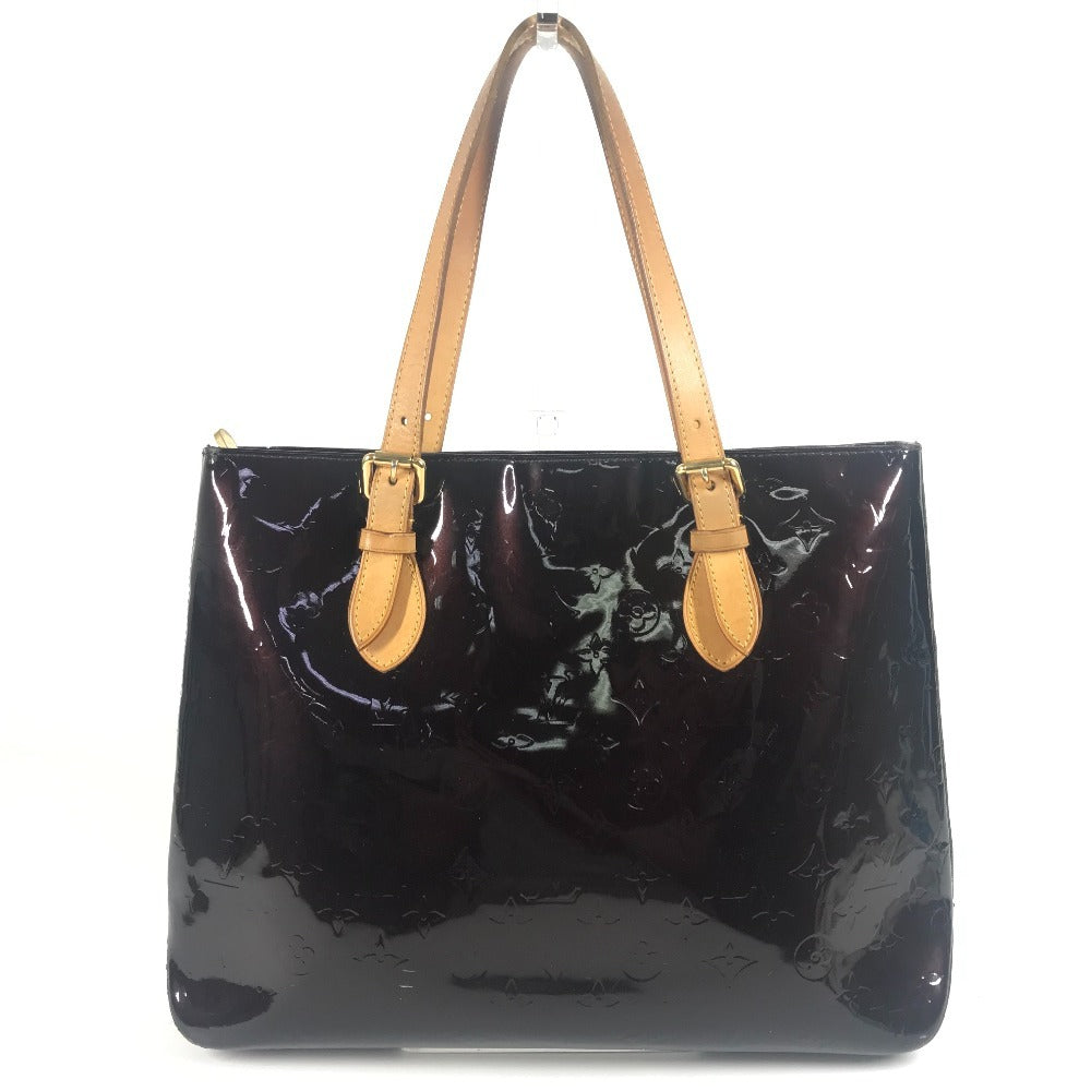 Louis Vuitton M91994 Vernis purple Vernis Brentwood Monogram Canvas Shoulder Bag L 14