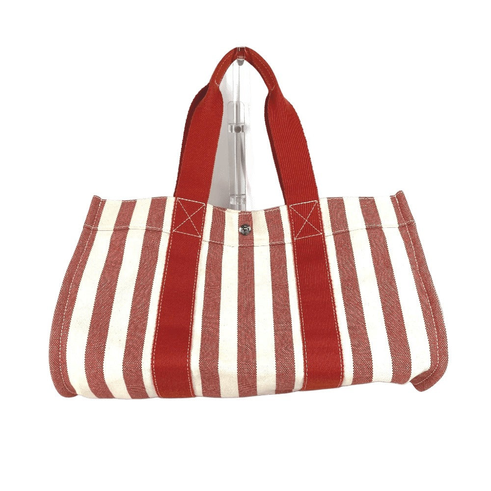 With Porch Cannes Gm Cannes Gm Stripe Canvas Red Travel Bag