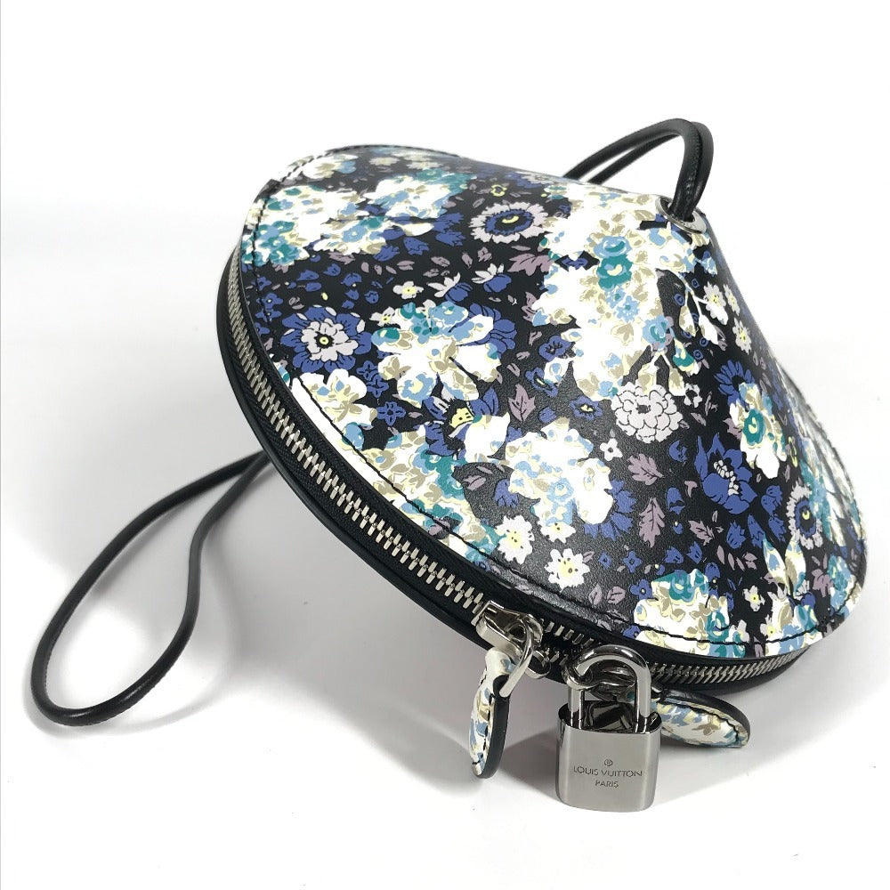 Louis Vuitton Floral pattern Flower Pattern Tupi Leather Black Shoulder Bag