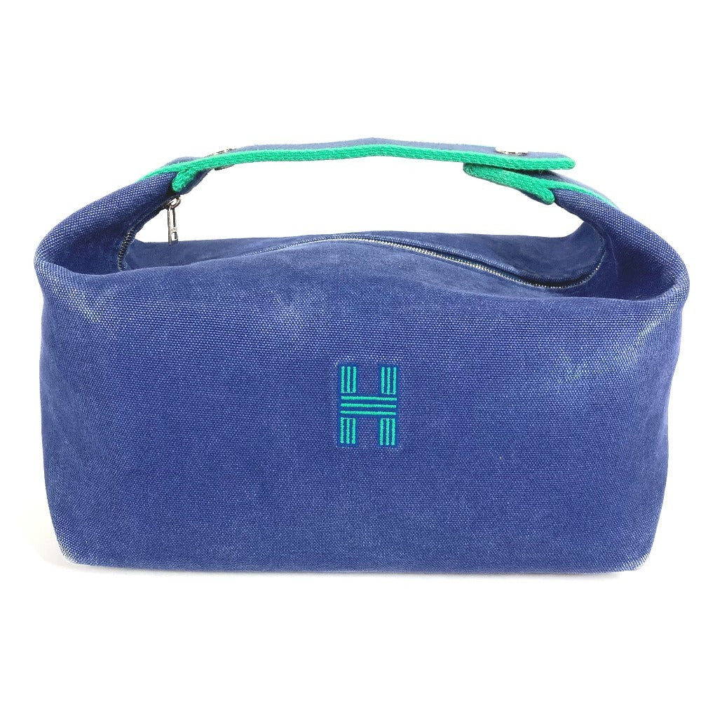 Hermes Handbag Cotton Brid Ablack Gm Brid Ablack Gm Blue Travel Bag