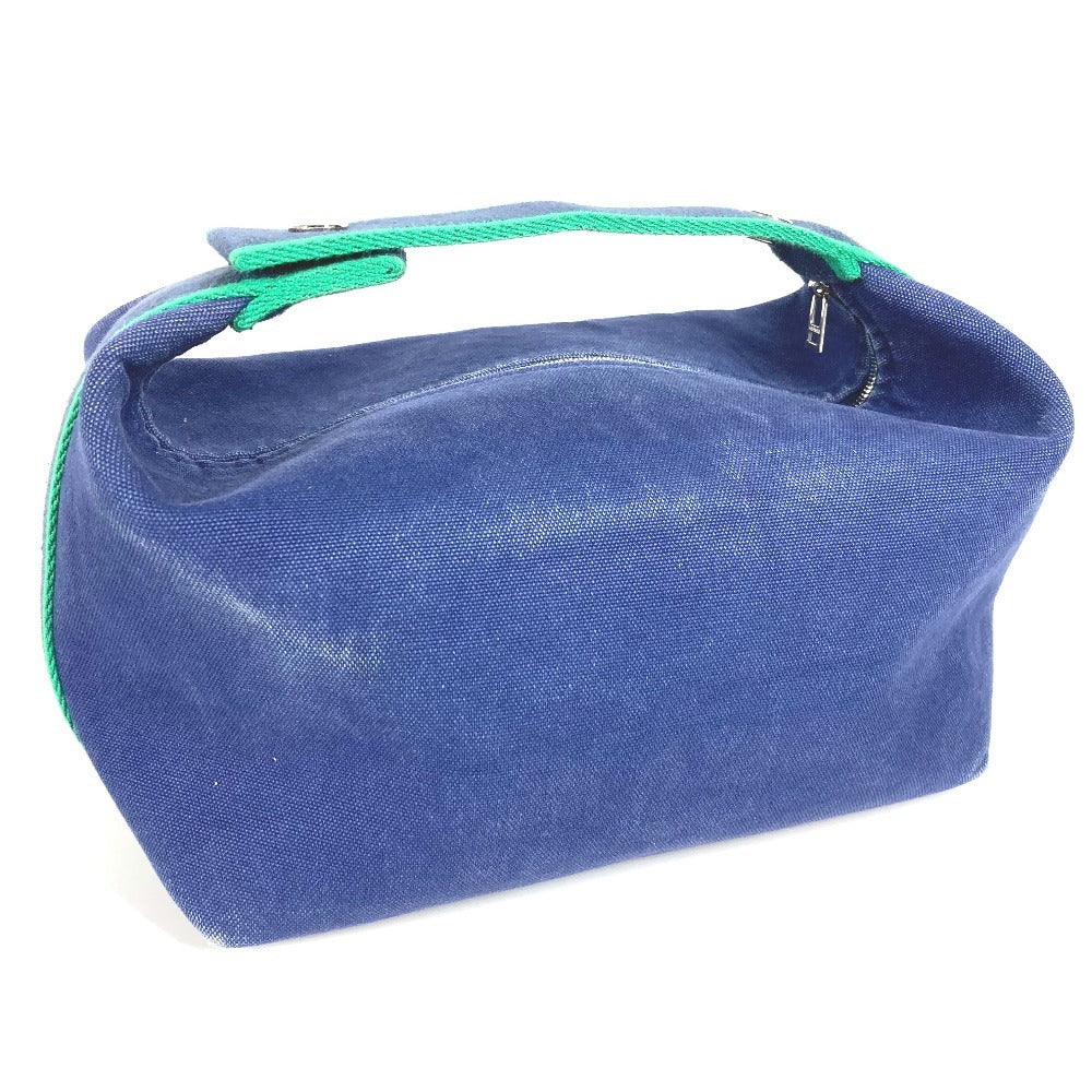 Hermes Handbag Cotton Brid Ablack Gm Brid Ablack Gm Blue Travel Bag
