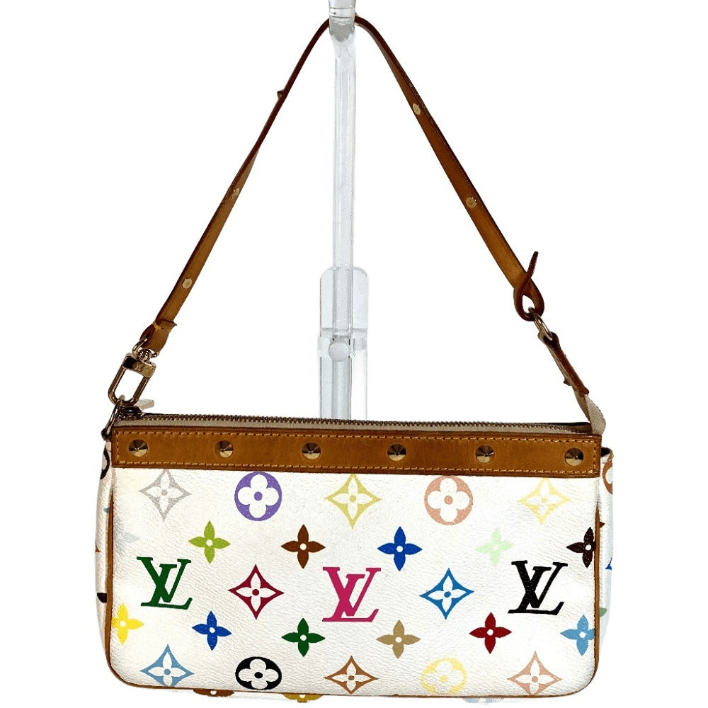 Louis Vuitton M92649 Pochette Accessoar Monogram Canvas White Multicolor Shoulder Bag