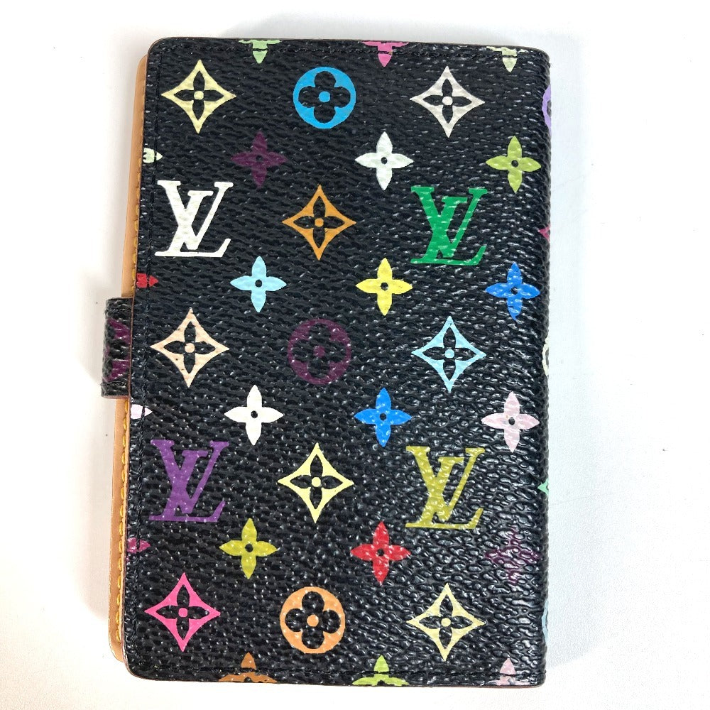 Louis Vuitton Notebook cover M92652 Carne de Monogram Canvas Black Multicolor Mini Bag
