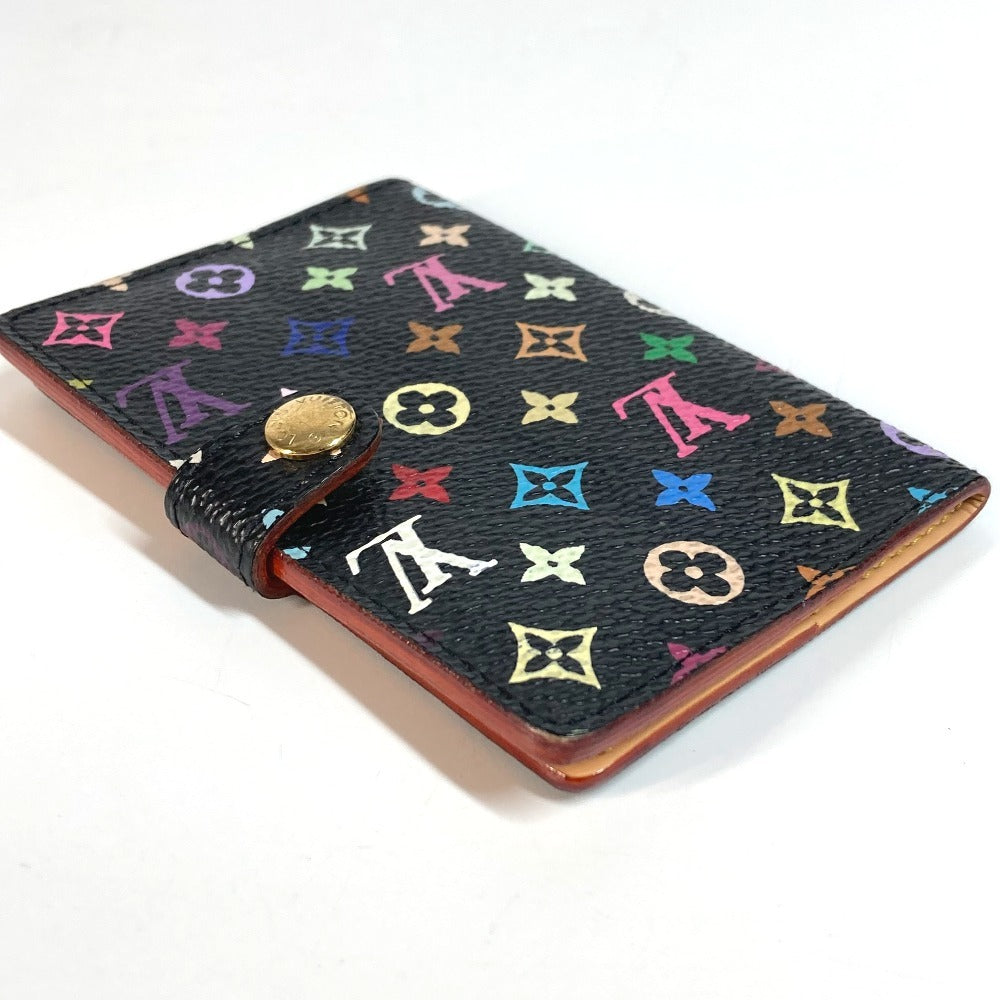 Louis Vuitton Notebook cover M92652 Carne de Monogram Canvas Black Multicolor Mini Bag