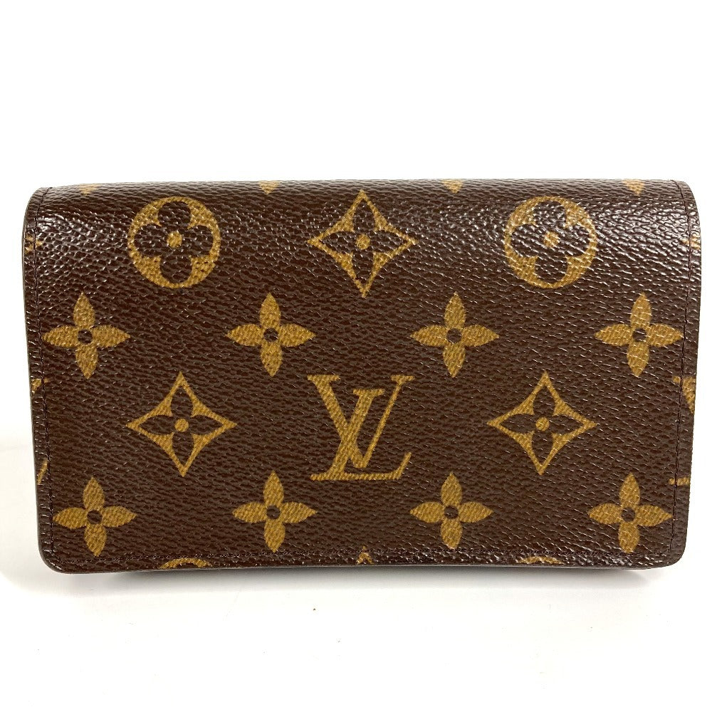 Louis Vuitton Folded M61736 Portefeuille Tresol Monogram Canvas Brown Wallet Case