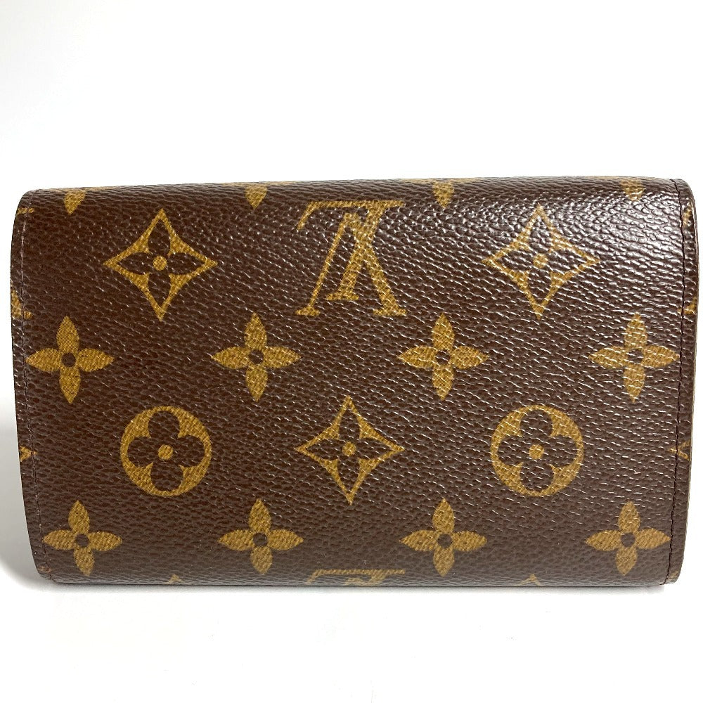 Louis Vuitton Folded M61736 Portefeuille Tresol Monogram Canvas Brown Wallet Case