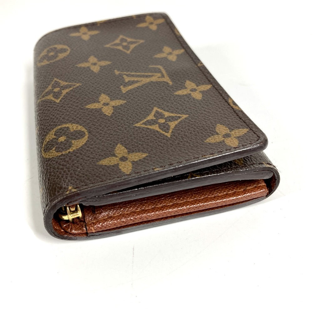 Louis Vuitton Folded M61736 Portefeuille Tresol Monogram Canvas Brown Wallet Case