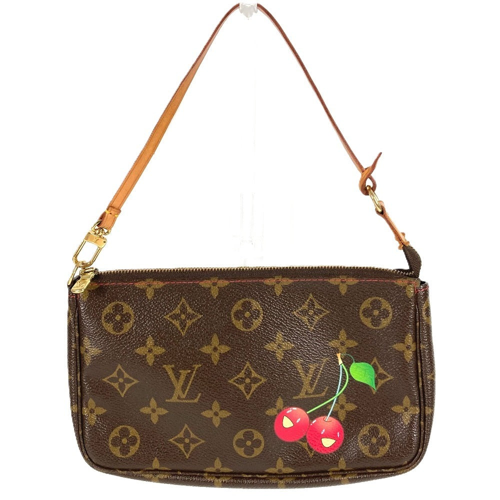 Louis Vuitton Accessory pouch M95008 Cherry Monogram Canvas Brown Clutch Bag