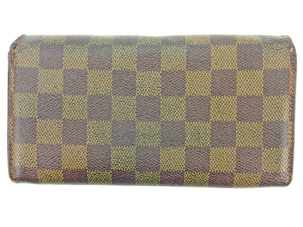 Louis Vuitton Long Purse N61734 Ebene Portefeuille Brown Wallet Case