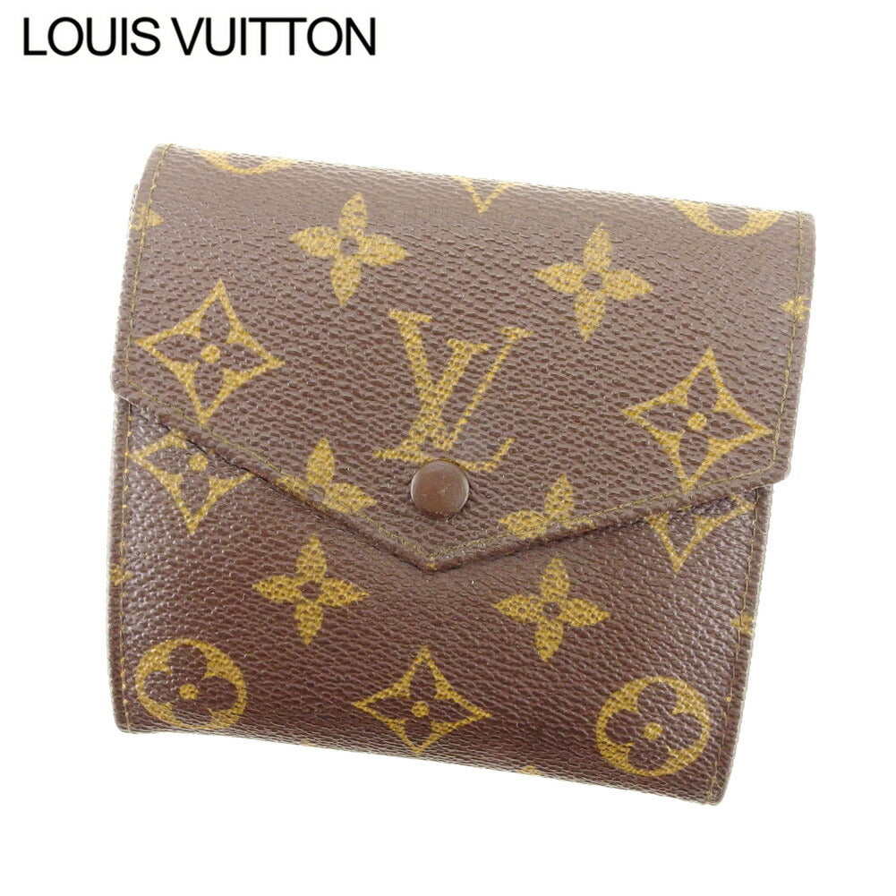 Louis Vuitton Bifold M61660 Portonebi old Brown Beige Wallet Case L2787