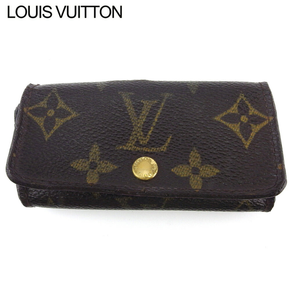 Louis Vuitton Key holder M62631 Multicles4 Brown Beige Gold Key Chain L2980