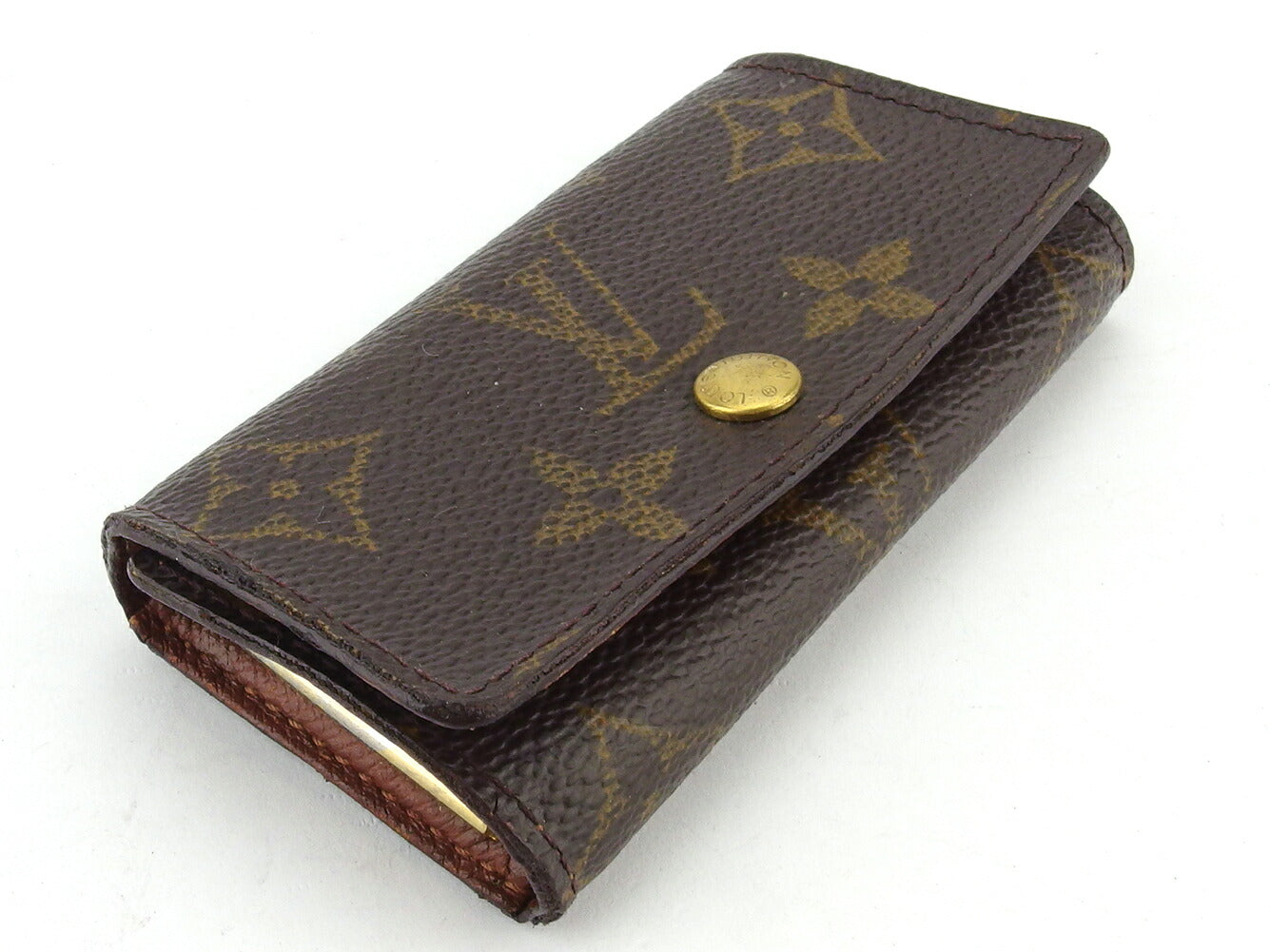 Louis Vuitton Key holder M62631 Multicles4 Brown Beige Gold Key Chain L2997