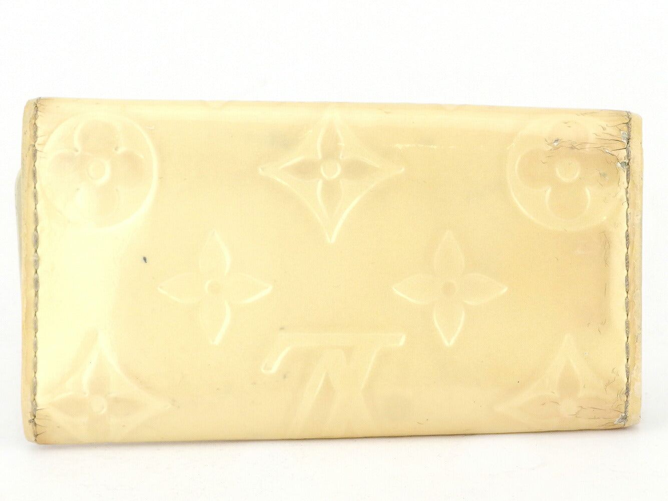 Louis Vuitton Key holder Yellow Multicles4 Beige Gold Key Chain