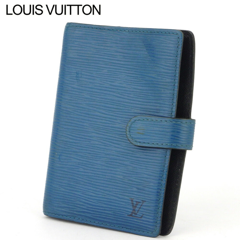 Louis Vuitton Notebook cover R20055 Agenda PM Blue Gold Handbag