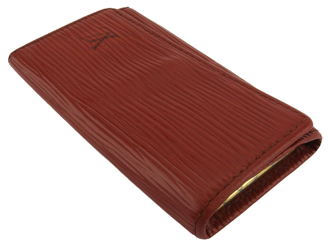 Louis Vuitton Key holder Multicles4 Brown Gold Key Chain