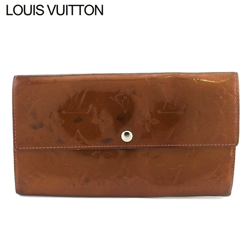 Louis Vuitton Long Purse M91174 Pochette Porto Brown Gold Wallet Case