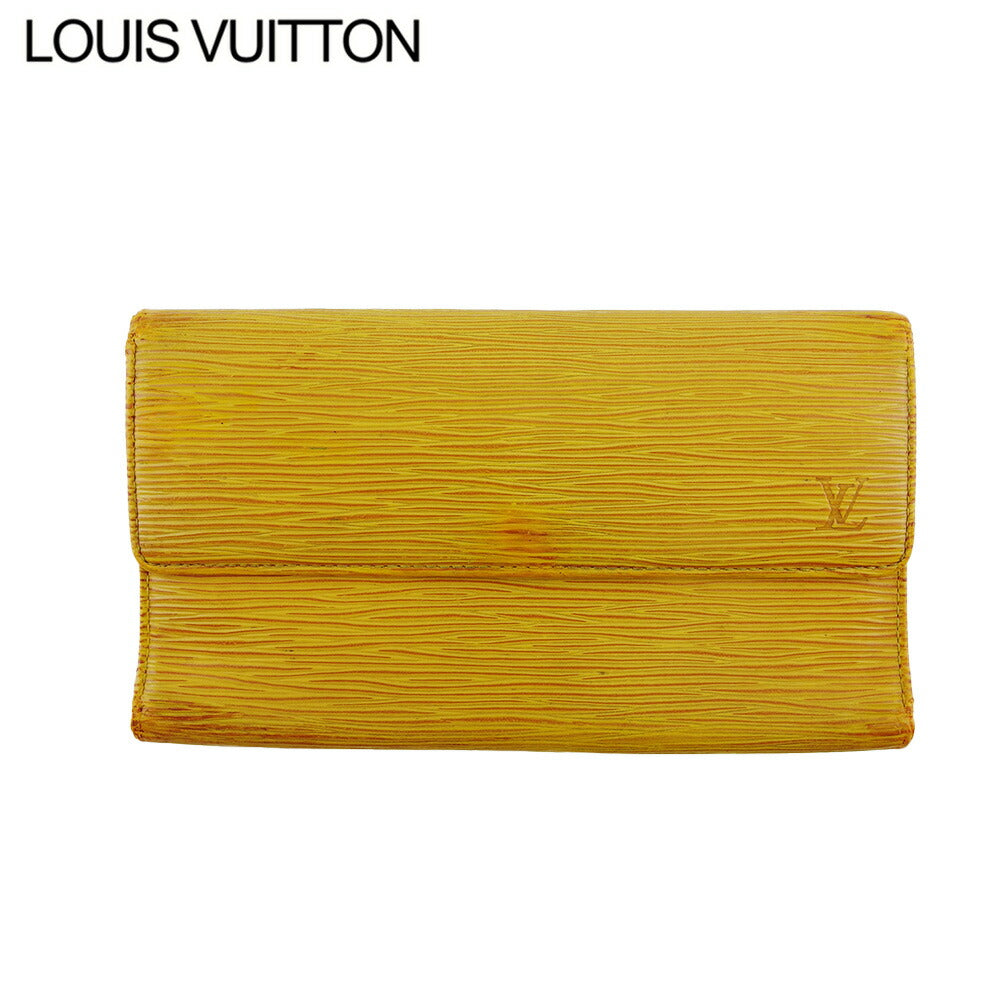 Louis Vuitton Long Purse M63389 Yellow purple Wallet Case