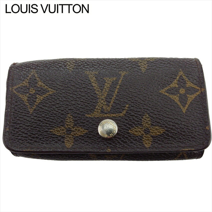 Louis Vuitton Key holder M62631 Multicles4 Brown Beige Gold Key Chain L3872
