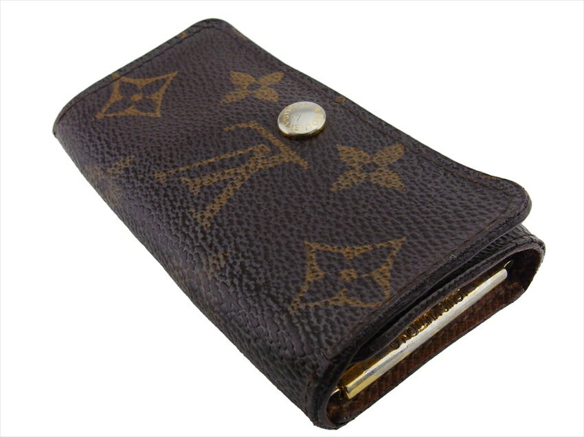 Louis Vuitton Key holder M62631 Multicles4 Brown Beige Gold Key Chain L3872