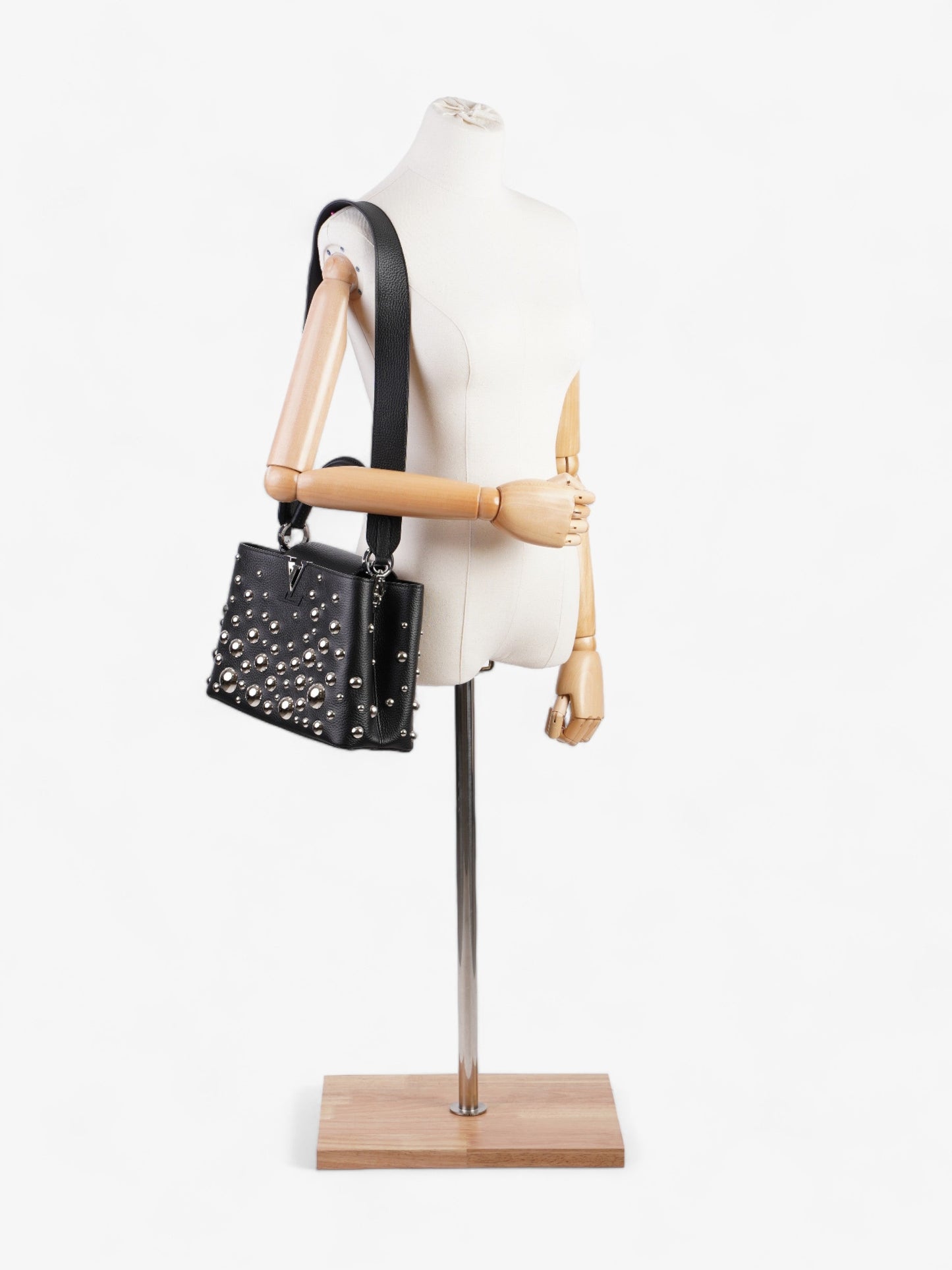 Louis Vuitton X Yayoi Kusama Narcissus Garden Leather Black Capucines Hat