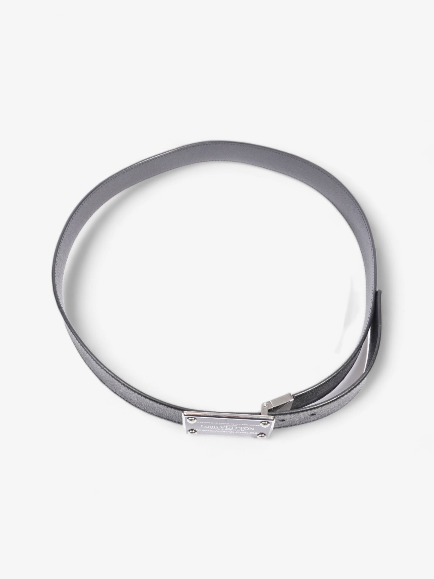 Louis Vuitton Inventeur Reversible Belt Graphite 95cm Damier Leather