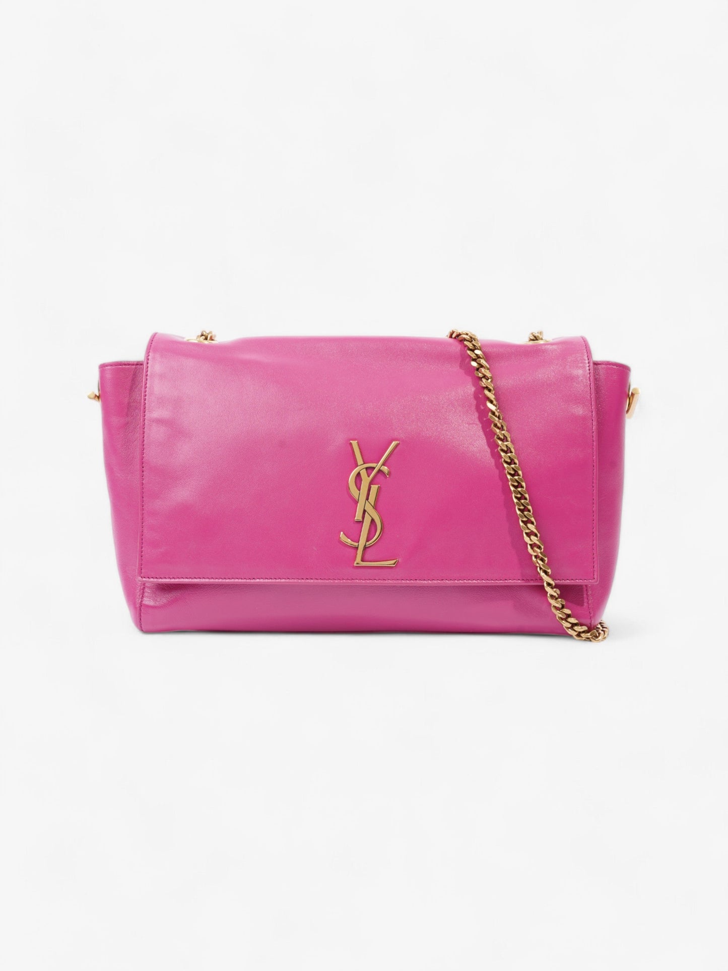 YSL Saint Laurent Kate Reversible Hot Shoulder Bag Leather Pink