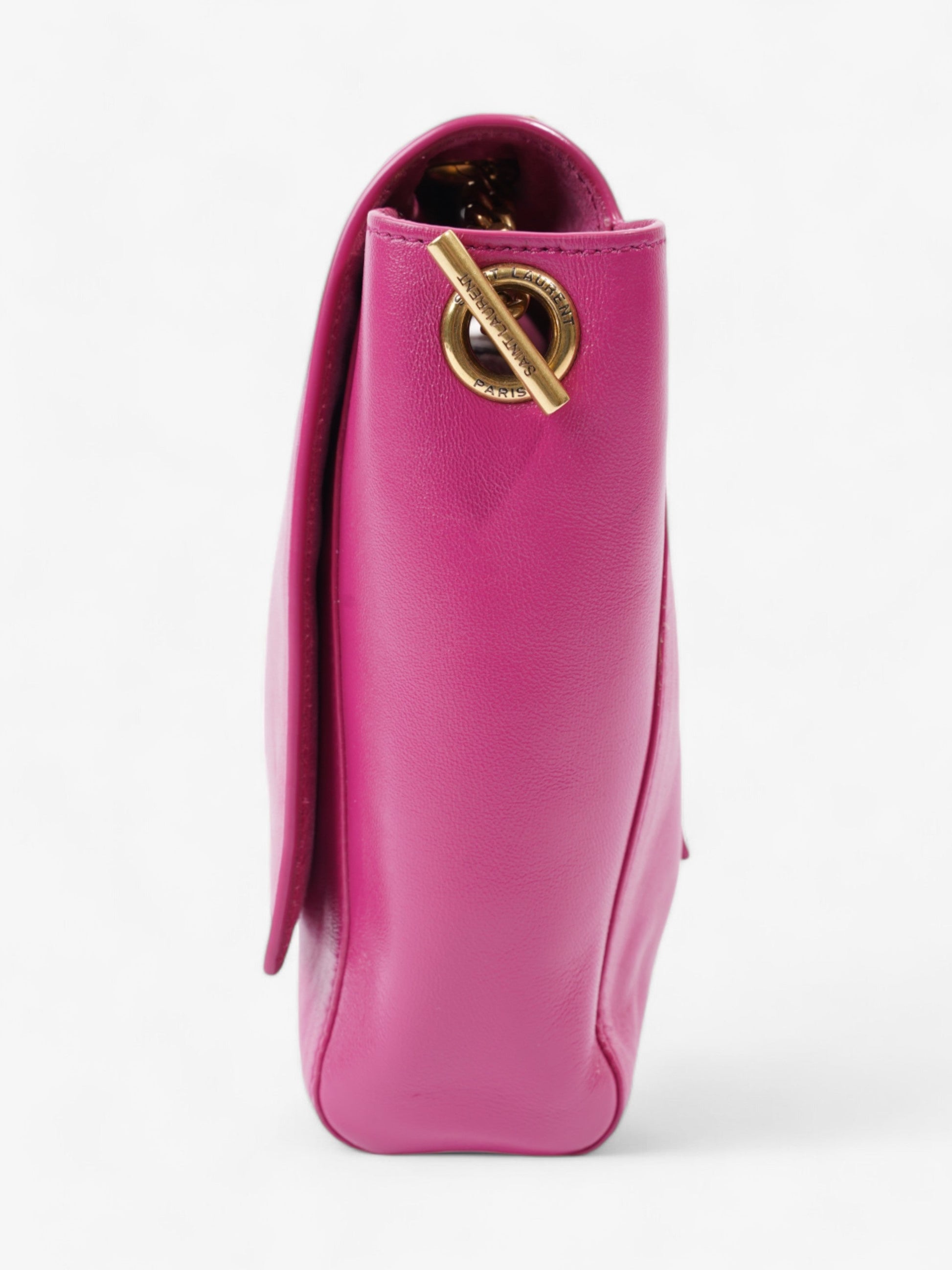 YSL Saint Laurent Kate Reversible Hot Shoulder Bag Leather Pink