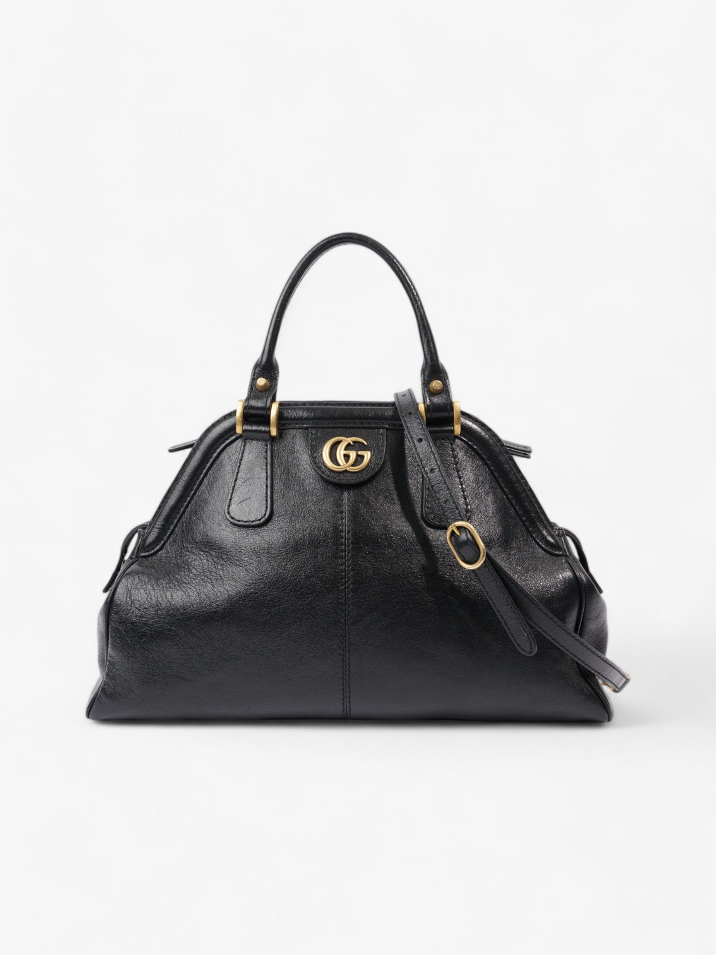 Gucci Rebelle Xl Shoulder Bag Leather Black